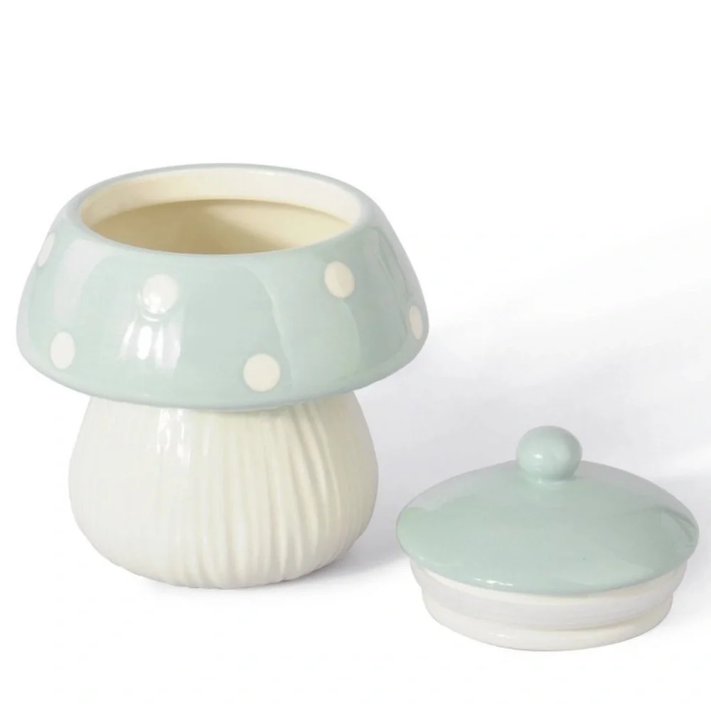 Target 🎯 Ceramic Mushroom Canister Blue